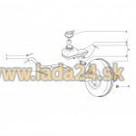 Zostava posilňovača brzdovej sily a hlavného brzdového valca s ABS