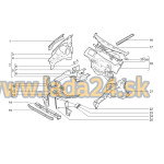 Panel spodného ramu chladiča