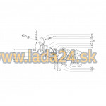 Valec brzdový predný ľavý