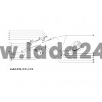 Páka ručnej brzdy kompletná