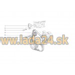 Napínacia kladka rebrovaného klinového remeňa