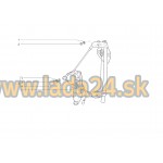 Mechanizmus zdvíhania okna pravého zadného Mechanizmus zdvíhania okna pravého zadného