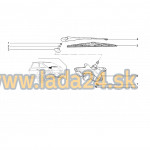 Motorček stierača - zadný