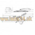 Motorček stierača - zadný