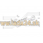 Páka ručnej brzdy kompletná