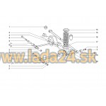 Tiahlo zadnej nápravy spodné pozdĺžne pravé