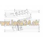 Vačkový hriadeľ  s obalom vačky