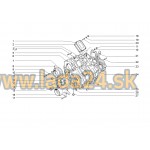 Tesnenie prídavnej prevodovky sada