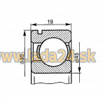 Ložisko diferenciálu predné