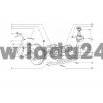 Hadica posilňovača brzdovej sily - 1160mm