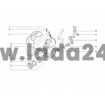 Držiak predneho brzdového valca ľavý