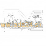 Hadica posilňovača brzdovej sily - 1160mm
