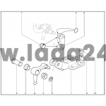 Konzola páky prídavnej prevodovky s tesnením