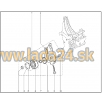 Napínacia kladka rebrovaného klinového remeňa