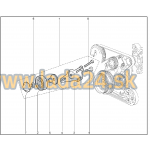 Napínacia kladka rebrovaného klinového remeňa