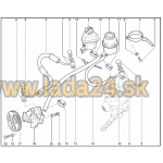 Hadica nízkotlaková hydraulického posilňovača riadenia - 600mm