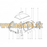 Blatník predný pravý - kataforéza