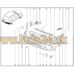 Výstuha zadného nárazníka - kataforéza