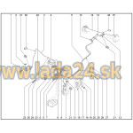 Trubka brzdová zadná pravá