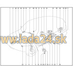Trubka brzdová zadná pravá
