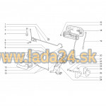 Vonkajšia kľučka ľavých dverí