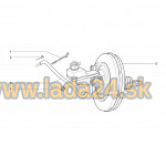 Hadica posilňovača brzdovej sily - 1160mm