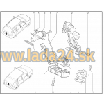 Zámok kufrových dverí s mechanickým a elektrickým pohonom