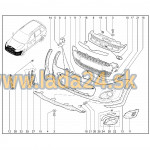 Kryt hmlového svetla ľavý kompletný