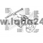 Brzdový valček kolesa