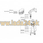 Brzdový strmeň predný ľavý