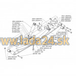 Uloženie listovej pružiny