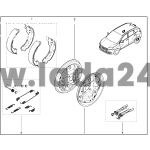 Zadné brzdové čeľuste