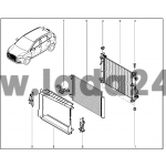 Držiak chladiča spodný