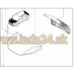 Držiak tyčky kapoty