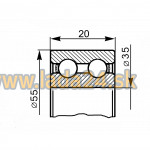 Ložisko remenice kompresora klimatizácie