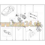 Brzdové doštičky zadné