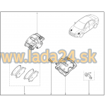 Brzdový strmeň predný ľavý