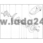 Brzdový kotúč zadný