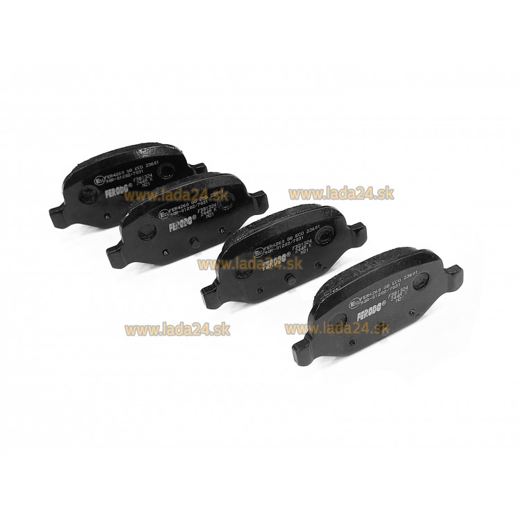 Brzdové doštičky zadné