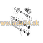 Ložisko hriadeľa prevodovky