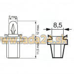 Žiarovka kombinácii prístrojov B8.5d